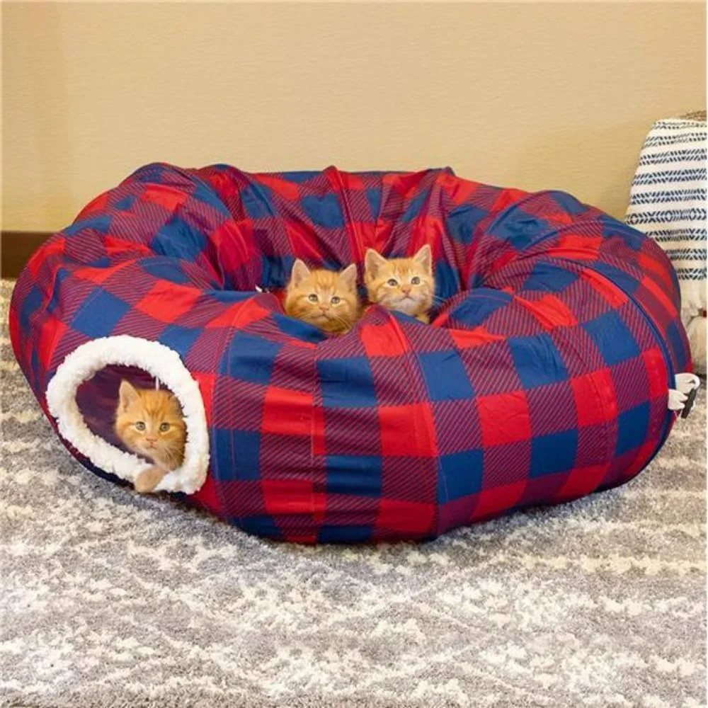 Kitty City Large Cat Tunnel Bed, Cat Bed, Pop Up Bed, Cat Toys